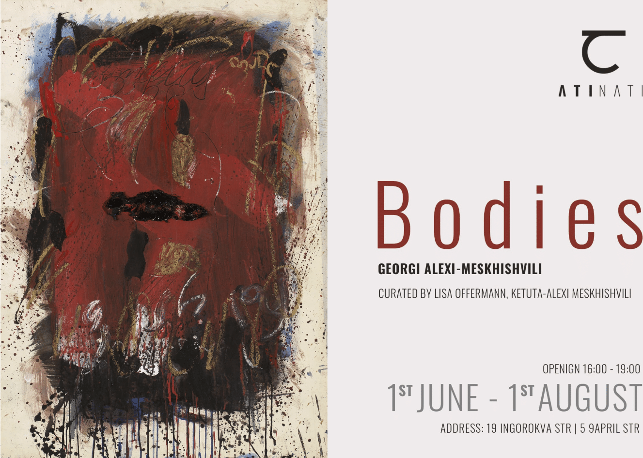 Gogi Alexi-Meskhishvili exhibition "BODIES"